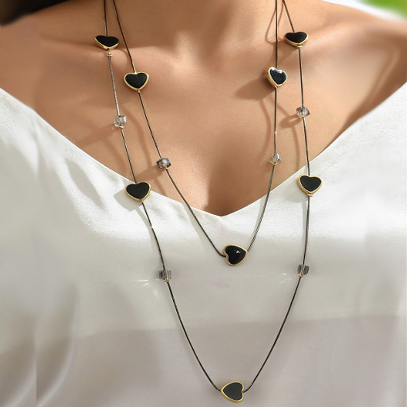 Women Jewelry Accessories For Black Dress - Collane e ciondoli lunghi a catena