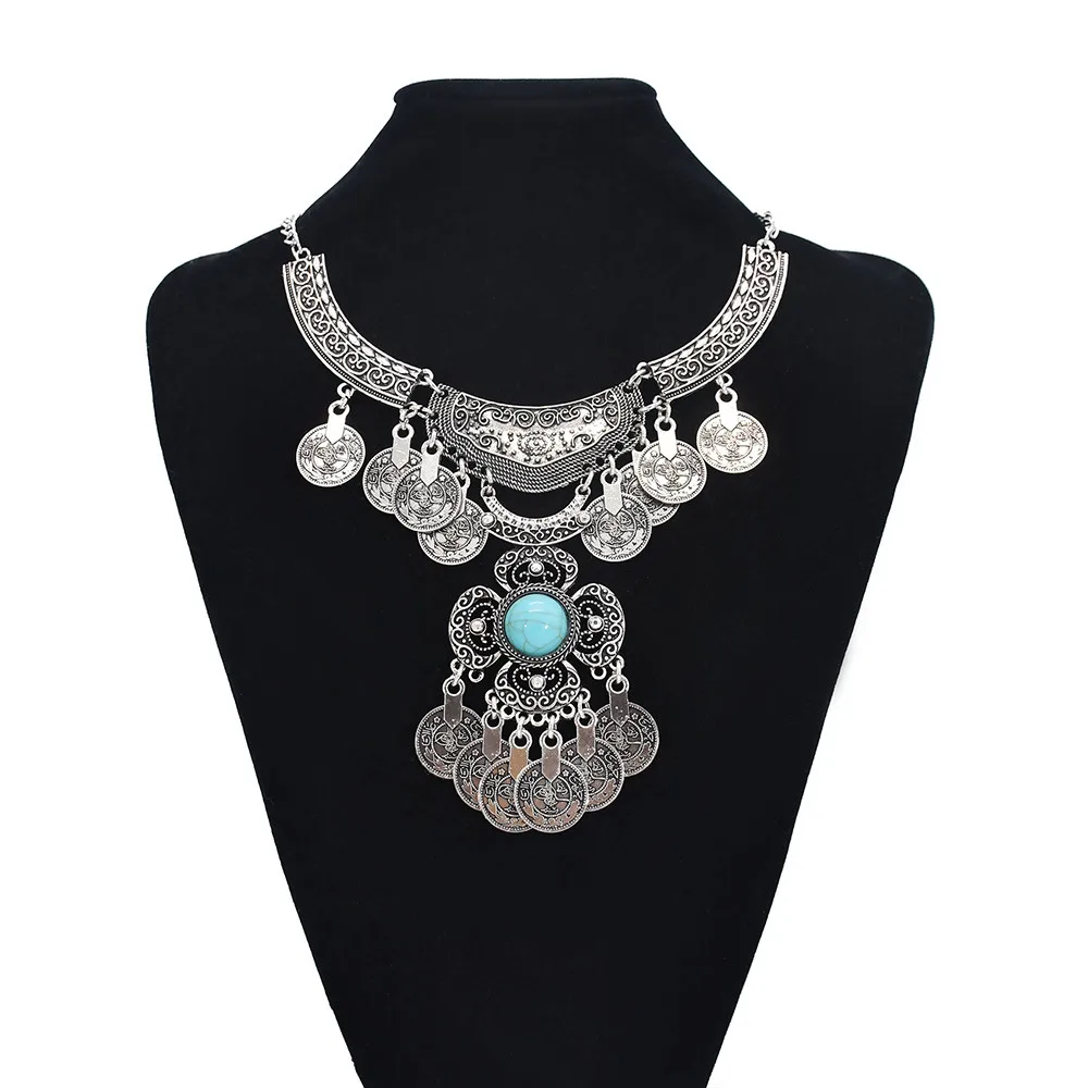 Women Accessories Nepal - Collana con ciondolo nappa con monete