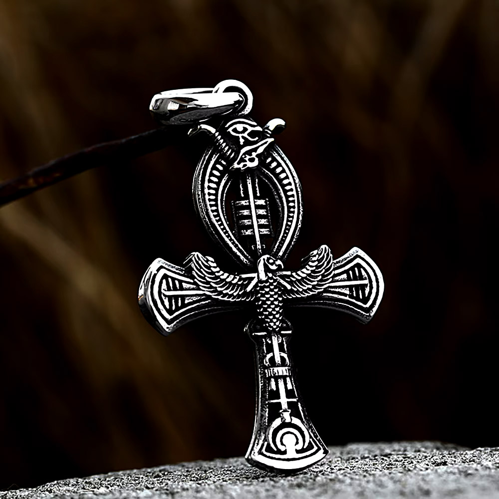 Women'S Egyptian Accessories - Collana con Pendente in Acciaio Inossidabile