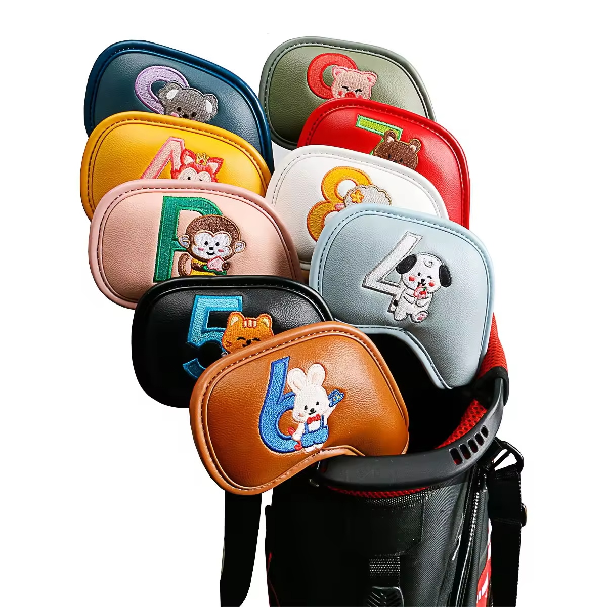 Women'S Golf Accessories - Set di 9 Copritesta per Ferri