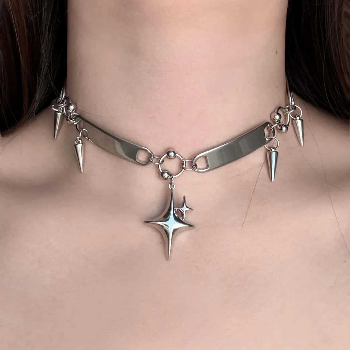 Collana girocollo punk con ste - Women'S Accessories Rings recensione e prezzo