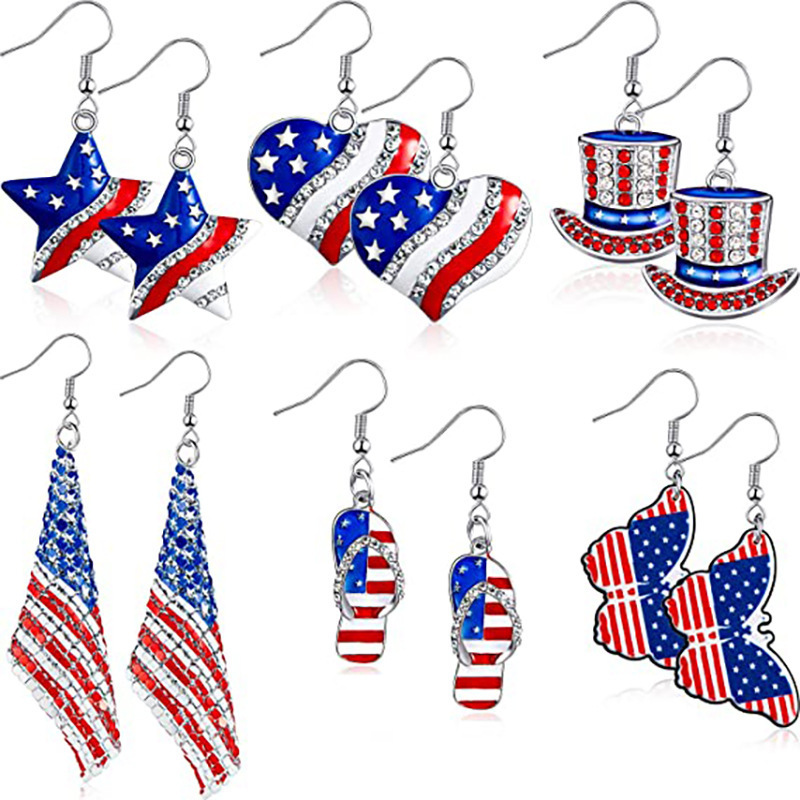 Orecchini con bandiera america - Women Accessories Usa recensione e prezzo