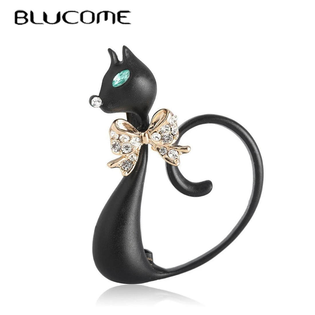 Blucome Cute Animal Black Cat  - Women Jewelry Accessories For Black Dress recensione e prezzo