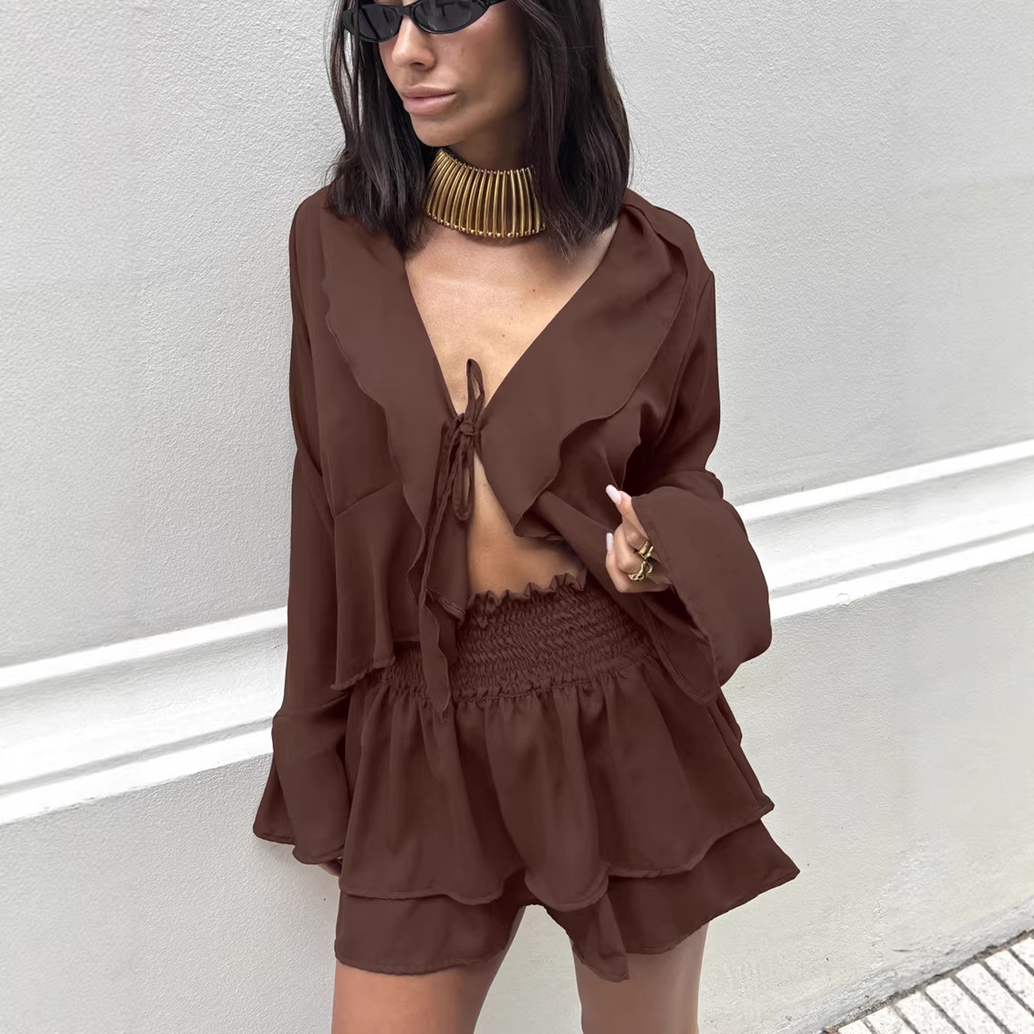 Set Due Pezzi in Chiffon Bianc - Layered Necklace Set recensione e prezzo