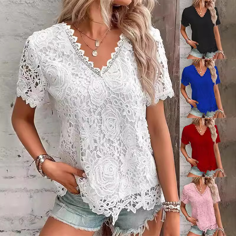 Camicia da donna estiva bianca - Layered Necklace Set recensione e prezzo