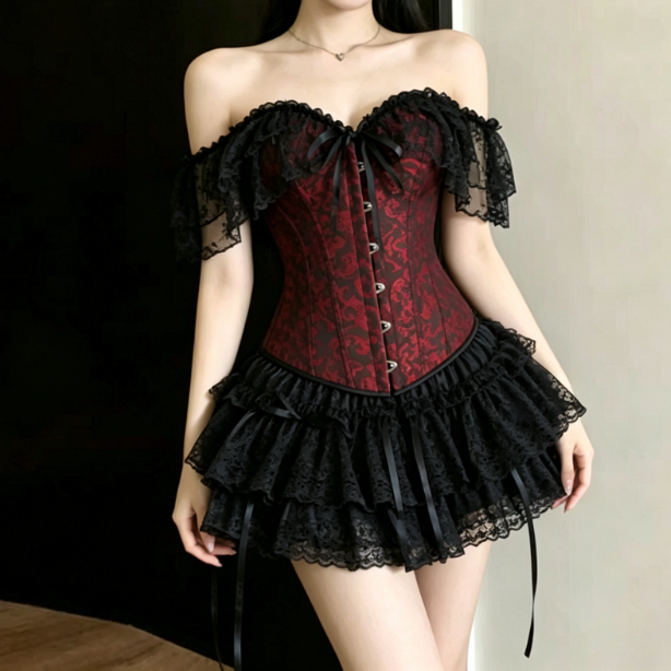 Set Corsetto Gotico Scuro Y2k  - Layered Necklace Set recensione e prezzo