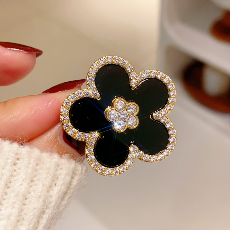 Spille con fiori neri per le d - Women Jewelry Accessories For Black Dress recensione e prezzo