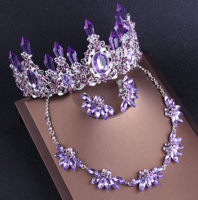 Nobile Viola di Cristallo Set  - Women Jewelry Accessories For Black Dress recensione e prezzo